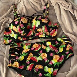 Tropical Fruit Print Torrid Bikini